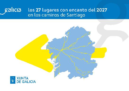 Los 27 lugares con encanto del 2027 en los caminos de Santiago.